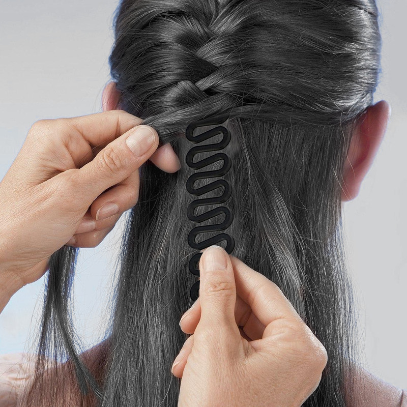 Quick weave with fishtail braid