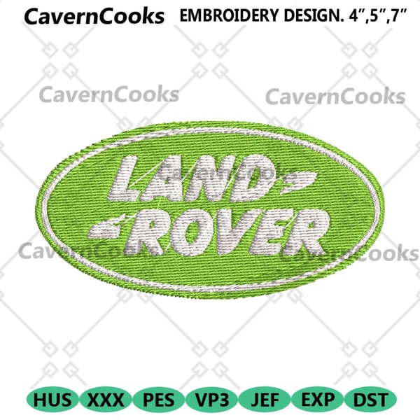 Land Rover Logo Emboss Land Rover Logo Car Embroidery Download Logo Car Design File | Inspire ...