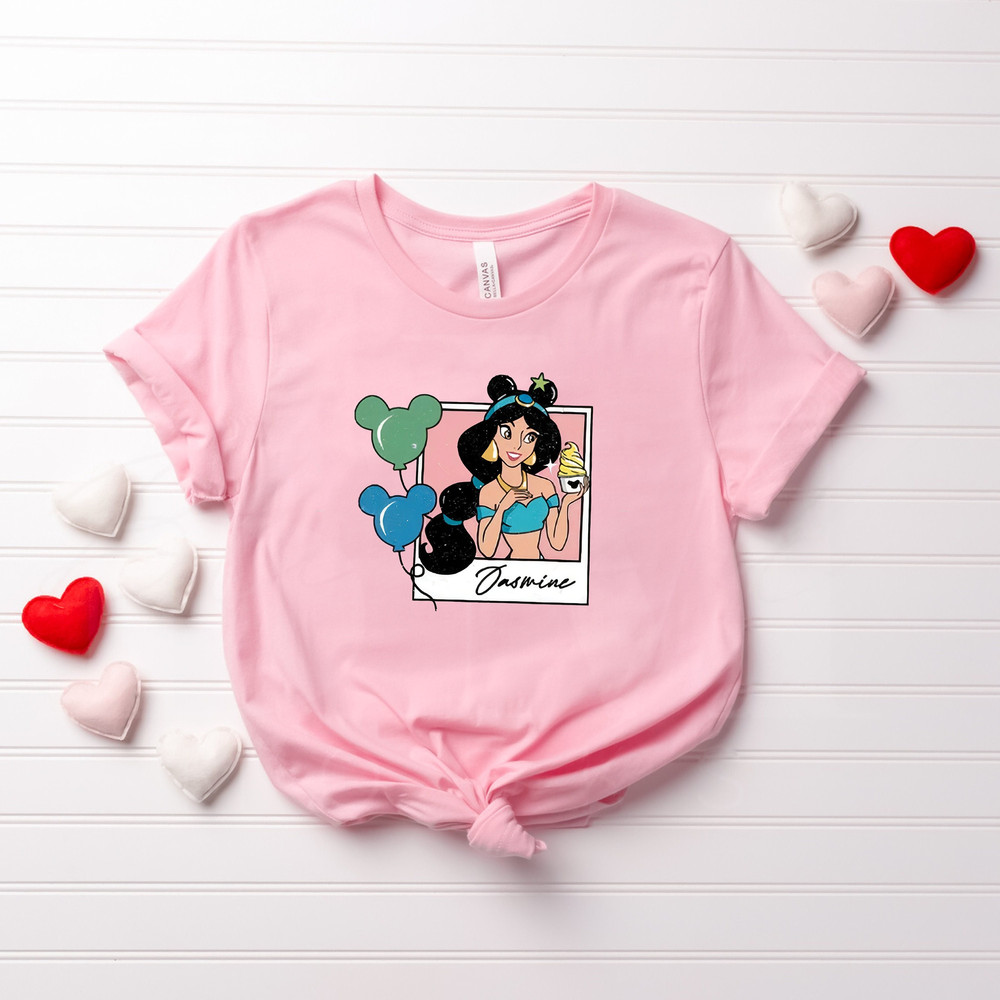 Disney Princess Jasmine Tshirt, Disney Family Shirt, Disney Cinderella Birthday Shirt, Princess Ariel Tee, Disney Vacation Tee.jpg
