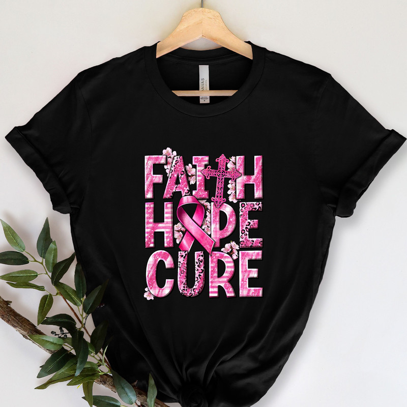 Faith Hope Cure Shirt Breast Cancer Sweatshirt Cancer Awareness Shirt Fight Cancer Sweatshirt Shirt For Women Gift For Her.jpg