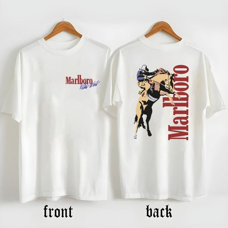 Vintage Marlboro Cowboy Wild West Premium T-shirt, Marlboro Cowboy Shirt, Marlboro Cowboy Unisex Tee, Gift For1.jpg