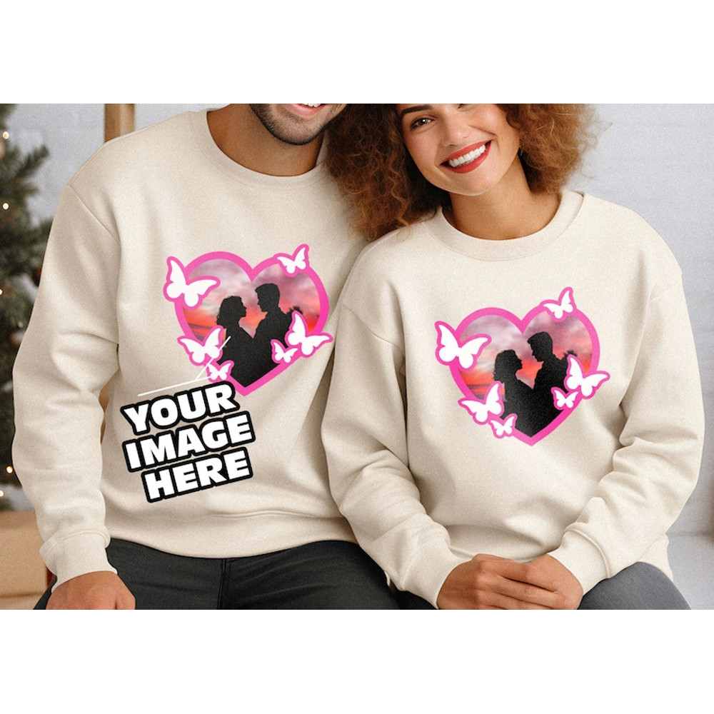 Valentines Day Custom Photo Shirt, Personalized Gift, Valentine Matching Shirt, Valentines Day Couple Shirt, Custom Photo1.jpg