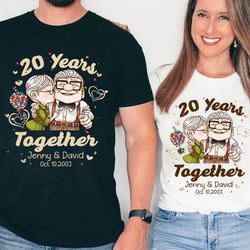 personalized up couple tshirt  his carl her ellie shirts  carl and ellie shirts  couple gift shirt  honeymoon tee  his a