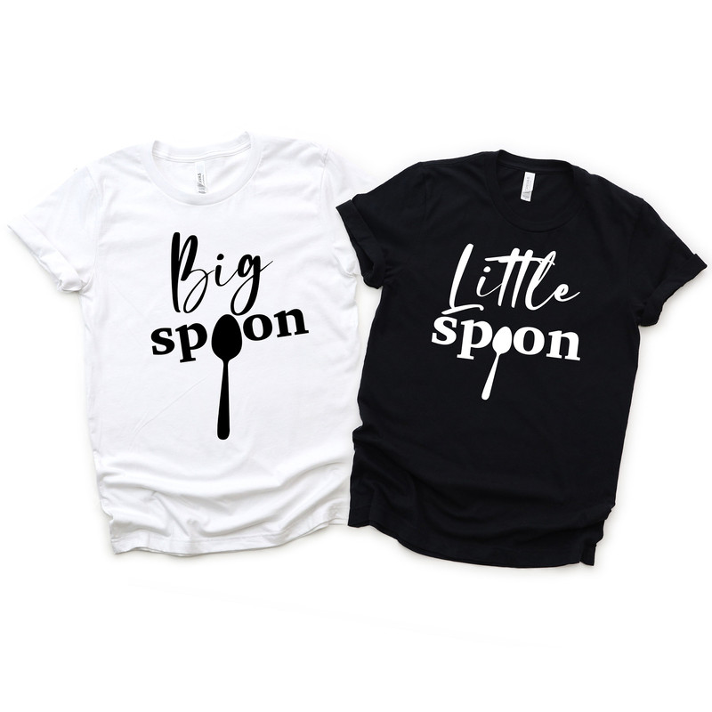 Big Spoon Little Spoon Couples PNG, Honeymoon, Wedding Gift, DIY Valentine Couple Shirt, Matching Shirts, His and Hers, Funny Couples PNG.jpg