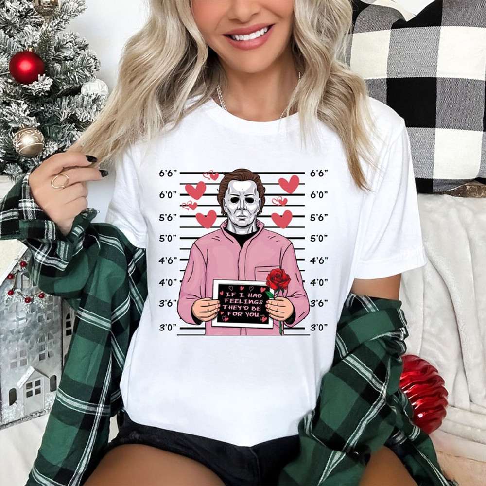 Michael Myers Shirt, Horror Characters Shirt, Horror Valentine's Day Gifts, gift for valentine, Valentine’s Day Michael Myers Horror movie2.jpg
