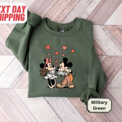 disney mickey minnie love sweatshirt, mickey and minnie valentines tee, disneyland love shirt, mickey minnie shirt