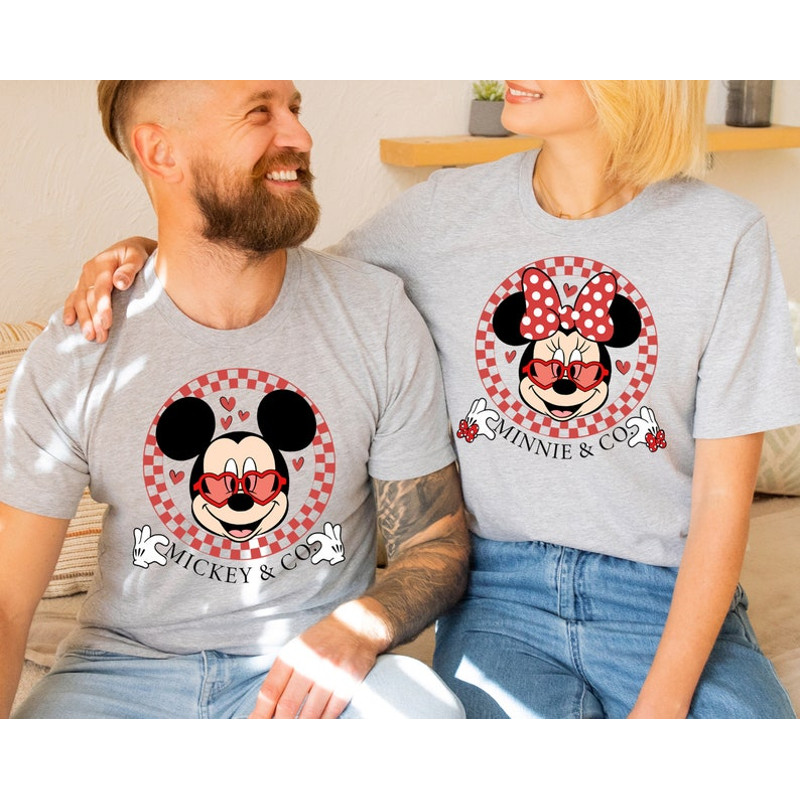 Mickey Minnie Valentine Shirt, Disney Valentine Sweatshirt, Valentine's Day hoodie, Disneyland Valentine Shirt, Couple Sweatshirt for Disney2.jpg