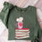 Book Coffee Love Sweatshirt, Book and Coffee Sweater, Valentine's Day Gift for the Book Lover, Gift For Teachers, Librarian Teacher Bookish3.jpg
