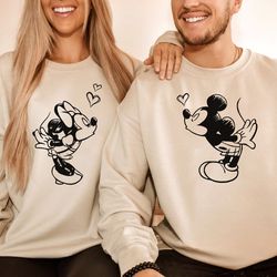 happy valentine sweatshirt, valentine balloon hoodie, funny valentine's day, valentine's day gift, mouse and friends