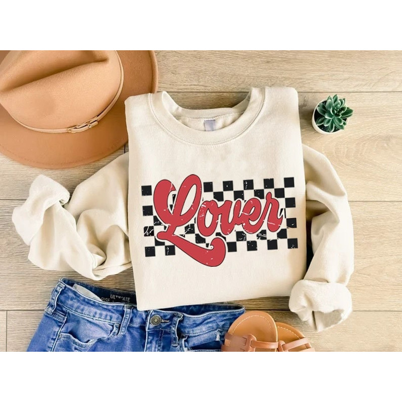 Lover Sweatshirt, Retro Valentines Day Sweatshirt, Lover Valentines Sweater, Cute Valentine Gift Sweatshirt, Valentine Lover Gifts,Lover Tee1.jpg