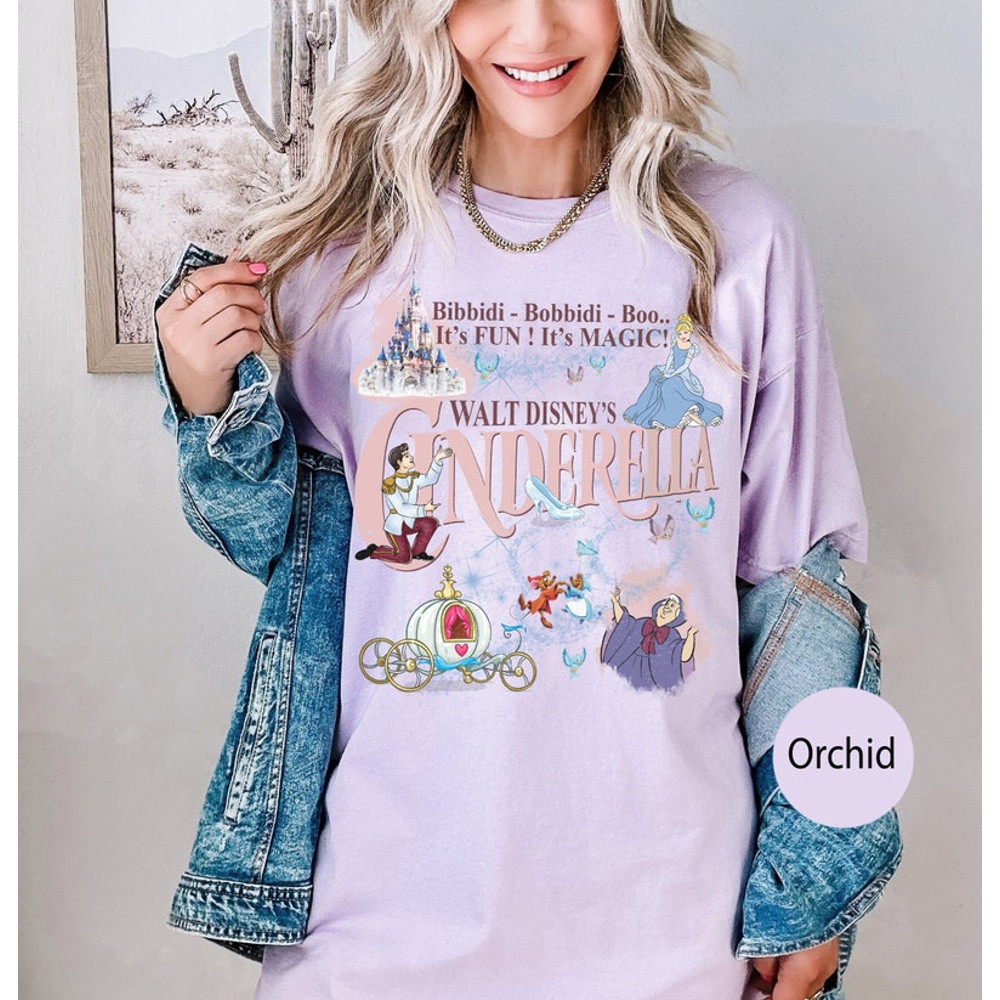 Vintage Cinderella Shirt, Walt Disney Princess Shirt, Disney Cinderella Princess Shirt, Disney Trip 2024 Shirt, Disneyworld Shirts1.jpg