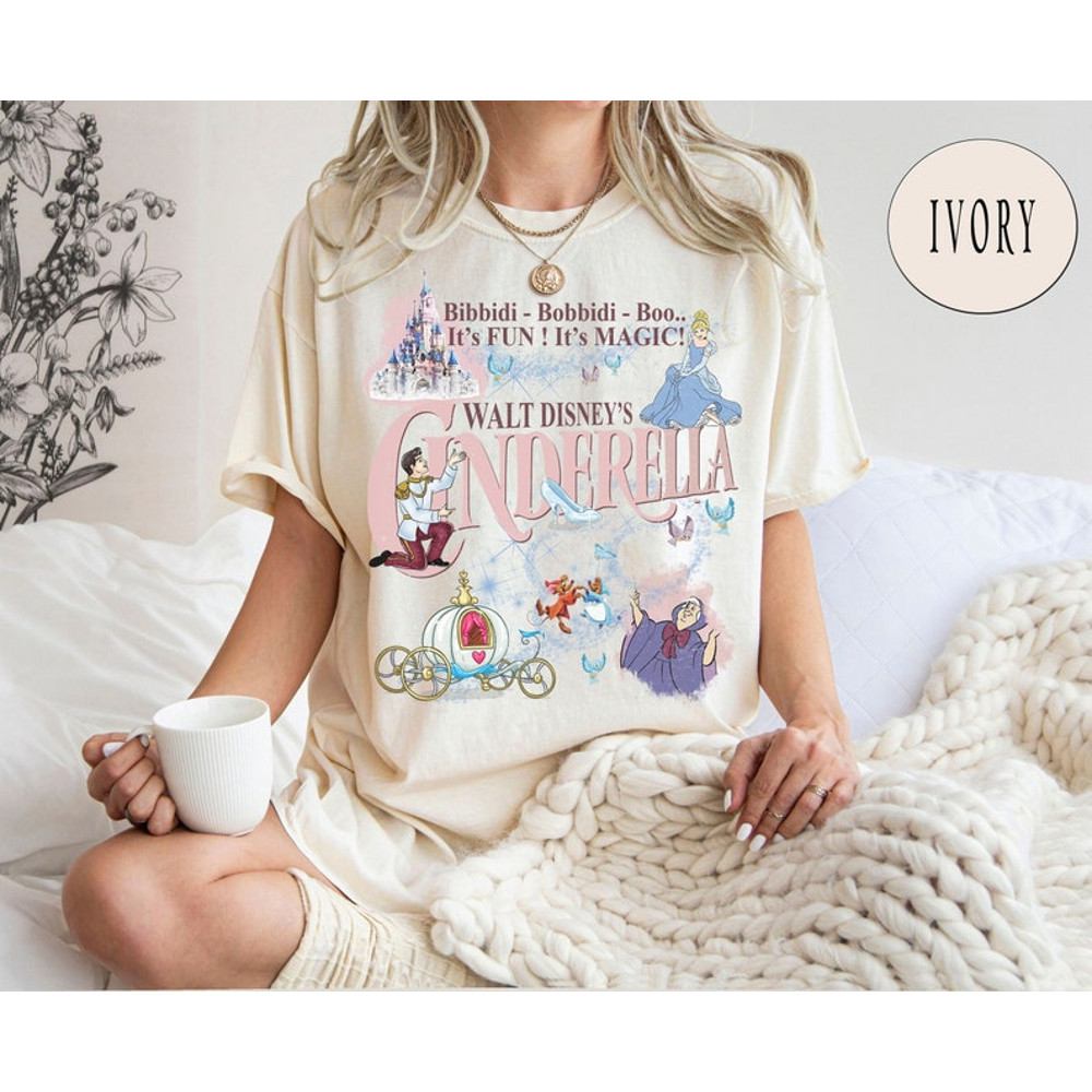 Vintage Cinderella Shirt, Walt Disney Princess Shirt, Disney Cinderella Princess Shirt, Disney Trip 2024 Shirt, Disneyworld Shirts2.jpg