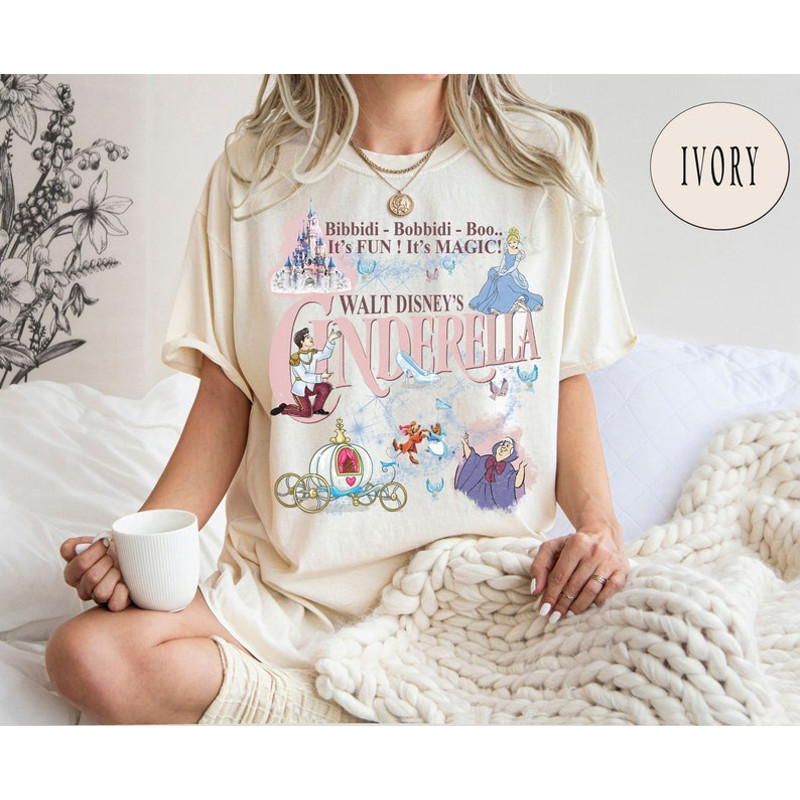 Vintage Cinderella Shirt, Walt Disney Princess Shirt, Disney Cinderella Princess Shirt, Disney Trip 2024 Shirt, Disneyworld Shirts2.jpg