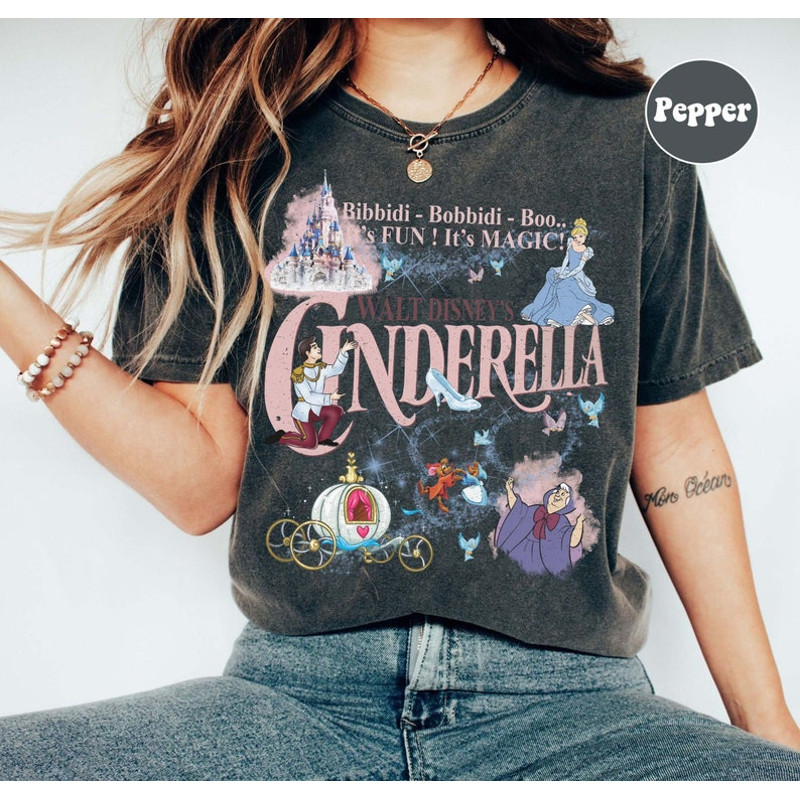 Vintage Cinderella Shirt, Walt Disney Princess Shirt, Disney Cinderella Princess Shirt, Disney Trip 2024 Shirt, Disneyworld Shirts3.jpg