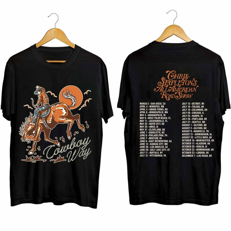 Chris Stapleton All American Road Show 2024 Tour Shirt, Chris Stapleton Fan Shirt, Chris Stapleton Country Music Tour Shirt3.jpg