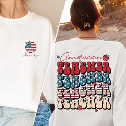 american teacher shirt, custom teacher shirt