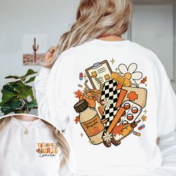 fall nurse shirt, nurse thanksgiving shirt