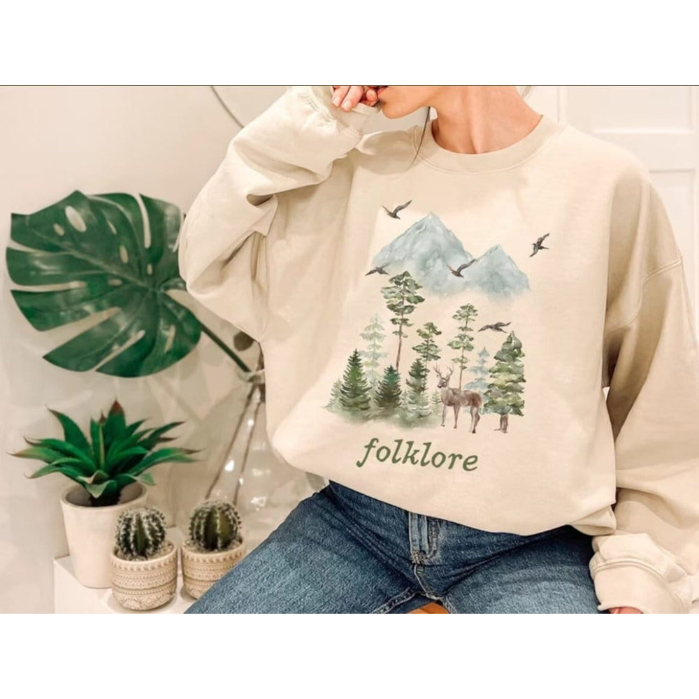 Folklore Tracklist Shirt, Folklore Merch, Folklore Sweatshirt, Tayl0r Gift, TS Merch, Tayl0r Hoodie, Forest Shirt, Swiftie Fan Gifts.jpg