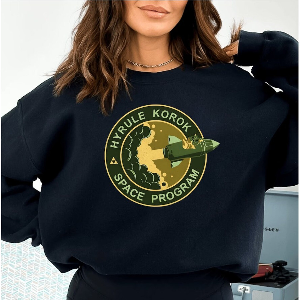 Korok Space Program Sweatshirt, Zelda Korok, Hyrule Korok Sweatshirt, Tri Force Sweatshirt, Breath of the Wild Hylian.jpg
