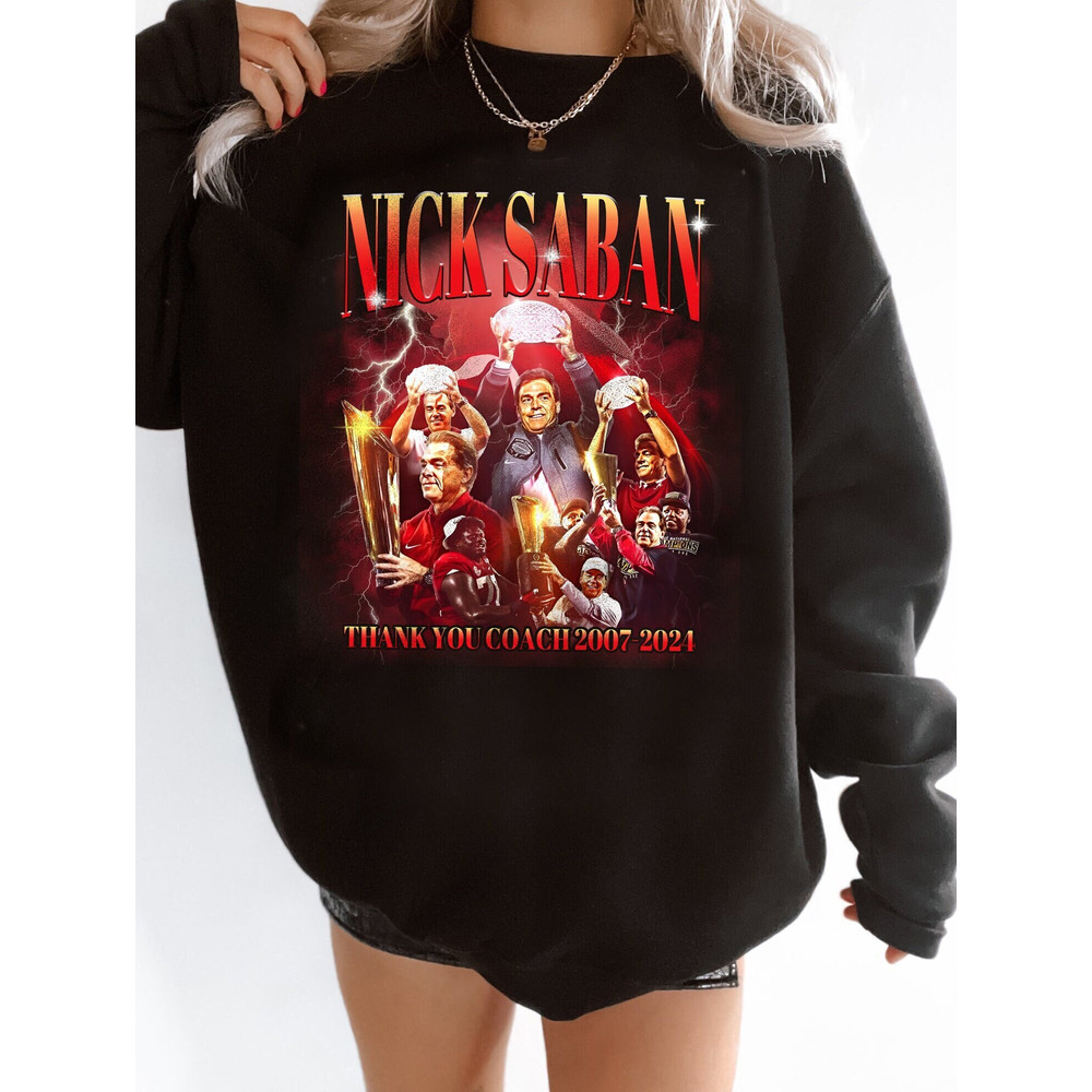 Nick Saban Shirt, Thank you For Coach 2007-2023 Shirt, Love Sport Shirt.jpg