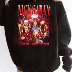 nick saban shirt, thank you for coach 2007-2023 shirt, love sport shirt