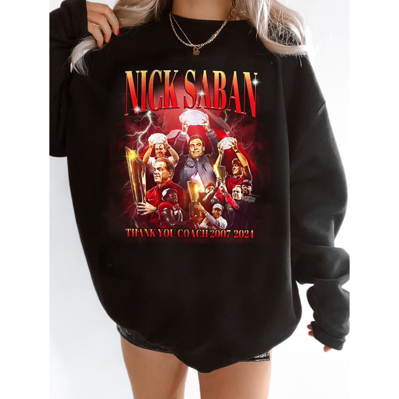 Nick Saban Shirt, Thank you For Coach 2007-2023 Shirt, Love Sport Shirt.jpg