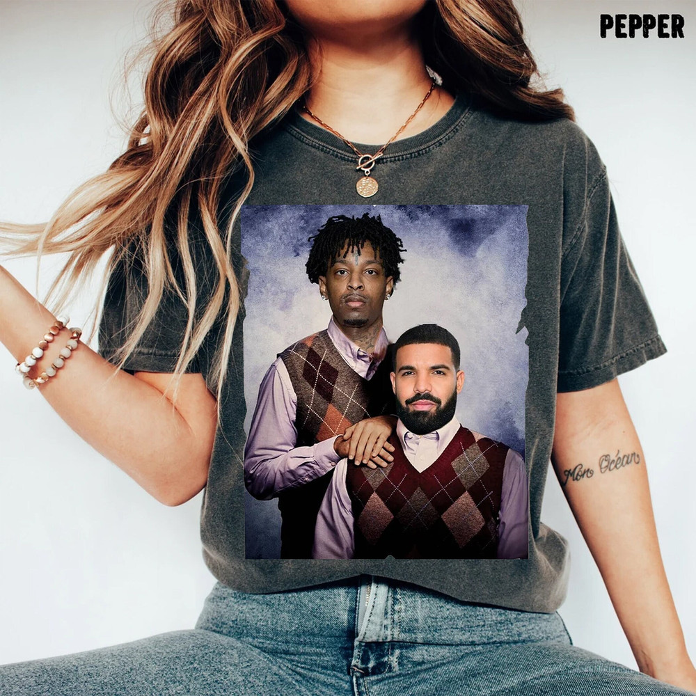 Drakes 21 Savage Shirt, Bootleg Rapper, Vintage 90s Shirt, Big As The What Tour 90s Shirt, Bootleg Drakes Shirt, Drakes Rap Shirt.jpg