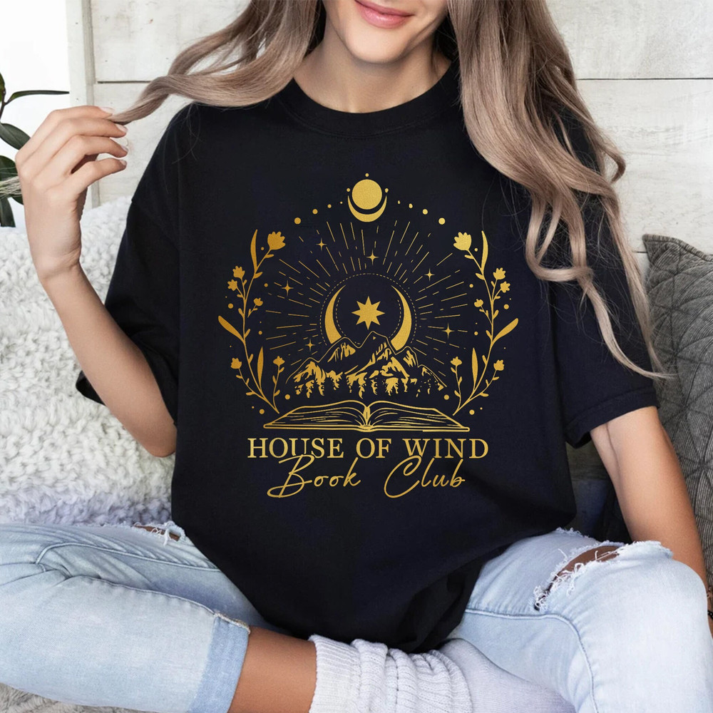 House Of Wind Book Club Vintage Mountain Wildflowers Bookish, House Of Wind Book Club Shirt.jpg