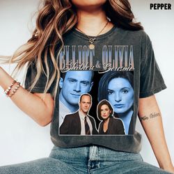 law and order shirt, elliot stabler and olivia benson vintage 90s tee, retro shirt, law and order fan tee