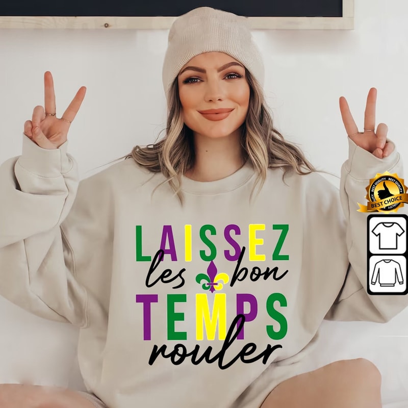 Mardi Gras Shirt, Fleur De Lis Shirt, Mardi Gras Carnival, Laissez Les Bon Temps Rouler, Mardi Gras Gift, Festival shirt.jpg