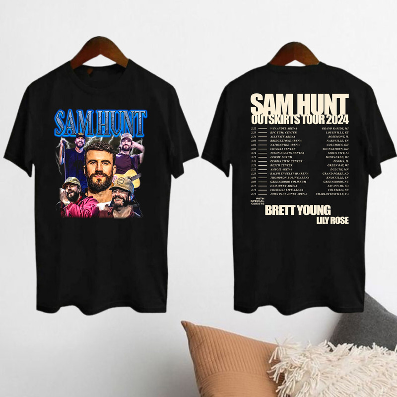 Sam Hunt 2024 Concert Shirt, 2024 Outskirts Tour Sam Hunt T-Shirt, Sam Hunt Graphic Shirt, Outskirts Tour 2024 Shirt, Sam Hunt Fan Gift Tee.jpg