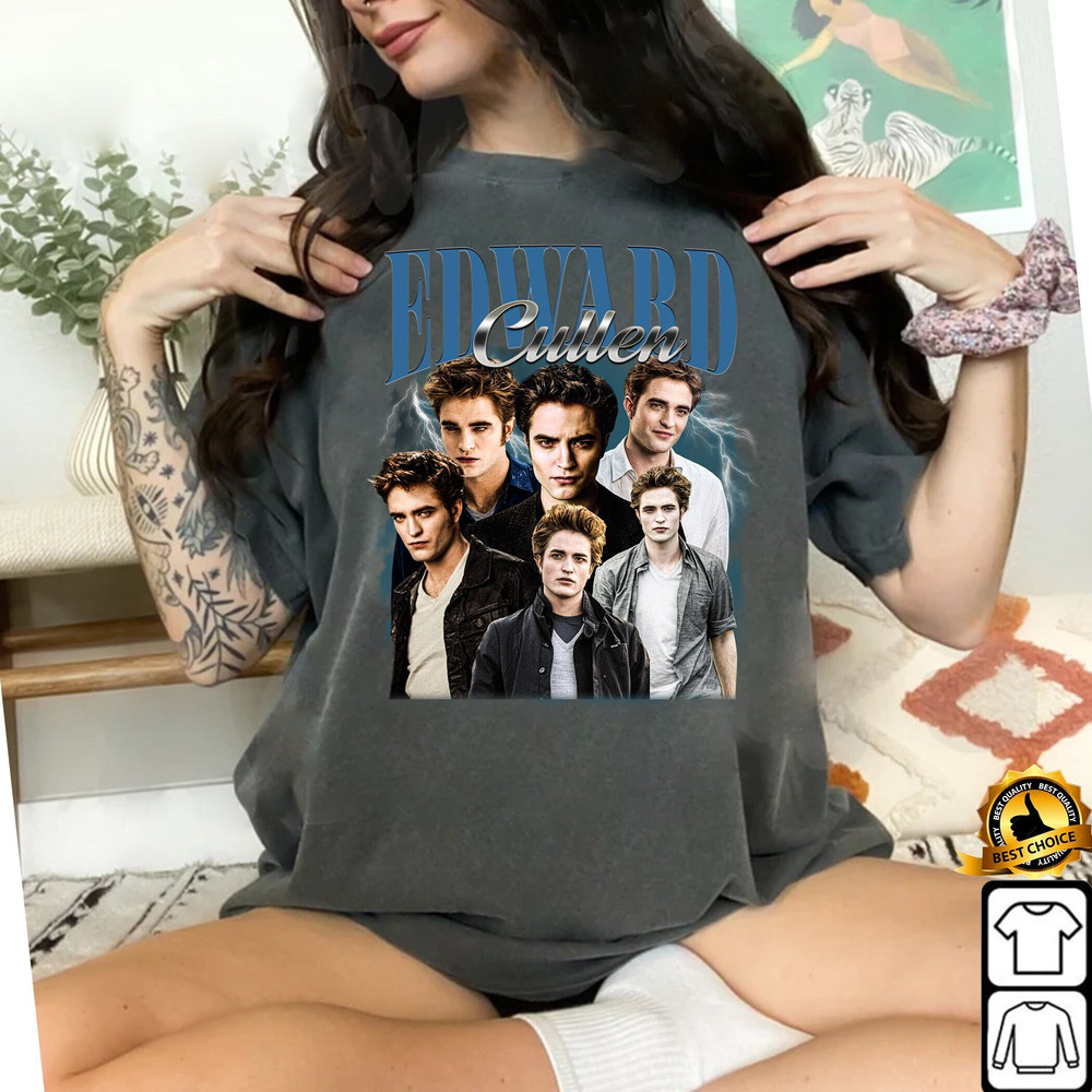 Edward Cullen Shirt, Limited Edward Cullen Vintage T-Shirt, Unisex T-shirt, Retro 90's Fans Homage T-shirt, Gift For Women and Men.jpg