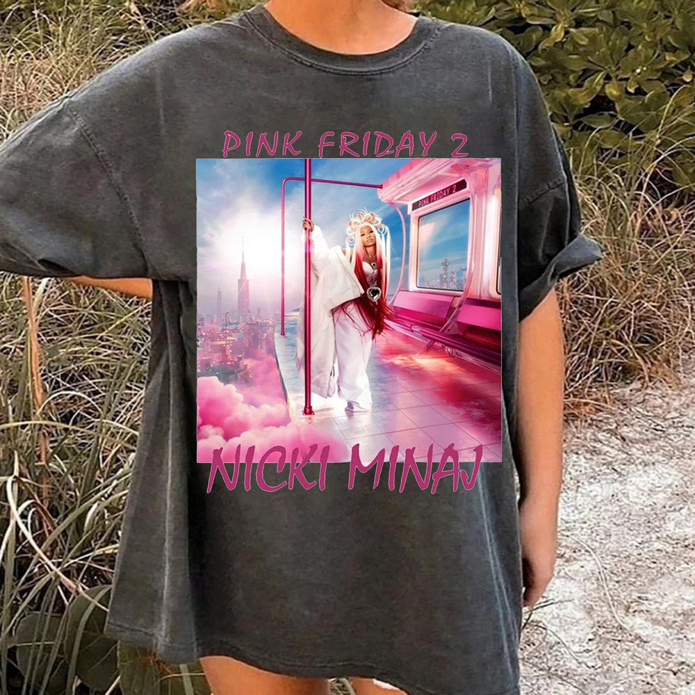 Nicki Minaj Album Shirt, Hip Hop Tee, Gif For Fan Shirt, Pink Friday Tribute, Music Concert 2024, Rocking Through Time.jpg