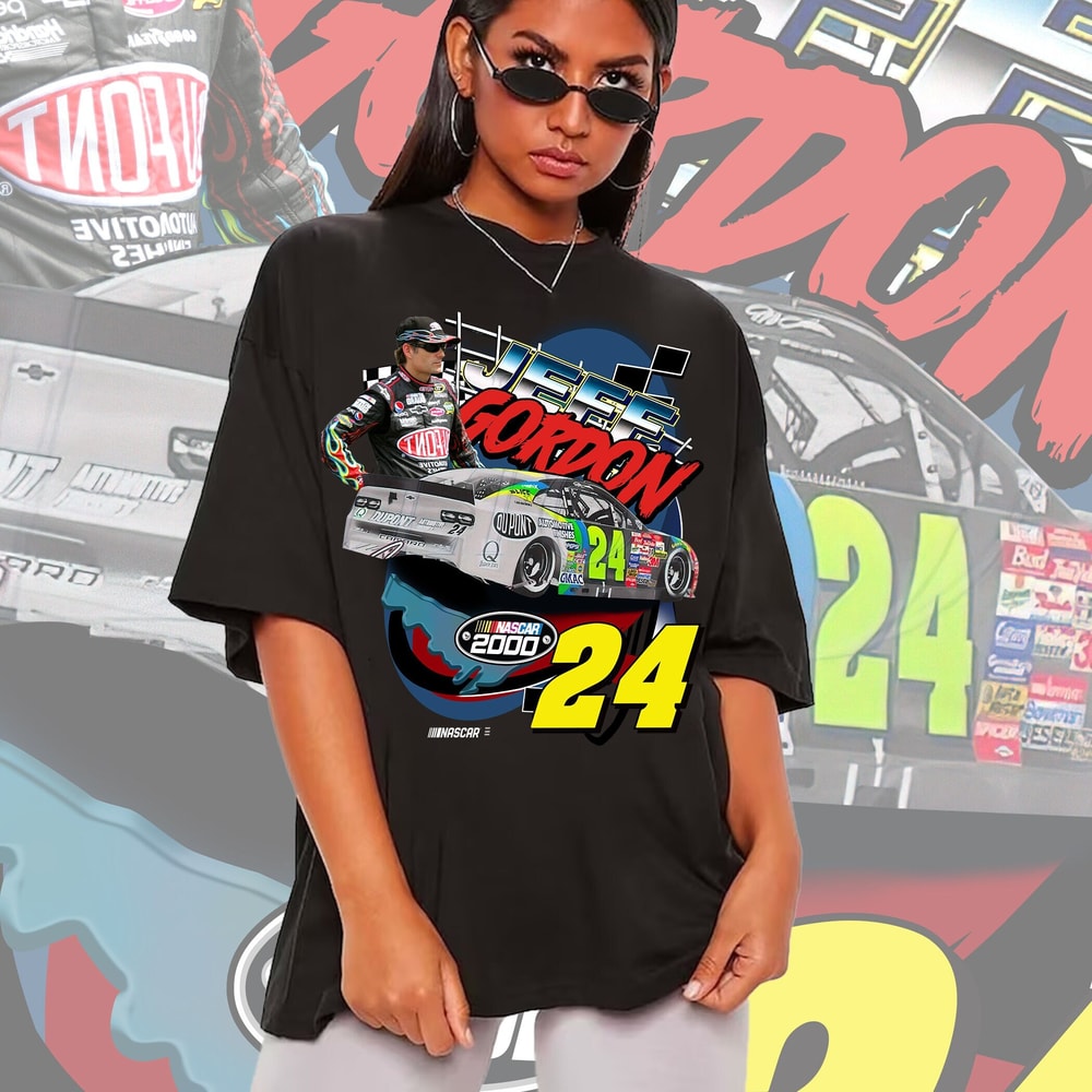 Vintage 90s Je.ff Na.scar Racing Shirt, Retro Racing Tee, Unisex Race Shirt, Race Gift, Y2k Vintage Graphic Style Shirt.jpg