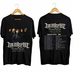 imminence the black tour 2024 shirt, imminence band fan shirt, 114