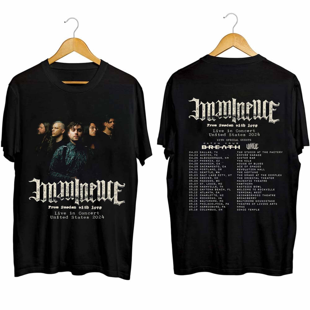 Imminence The Black Tour 2024 Shirt, Imminence Band Fan Shirt, Imminence 2024 Concert Shirt, The Black 2024 Concert Shirt 2.jpg