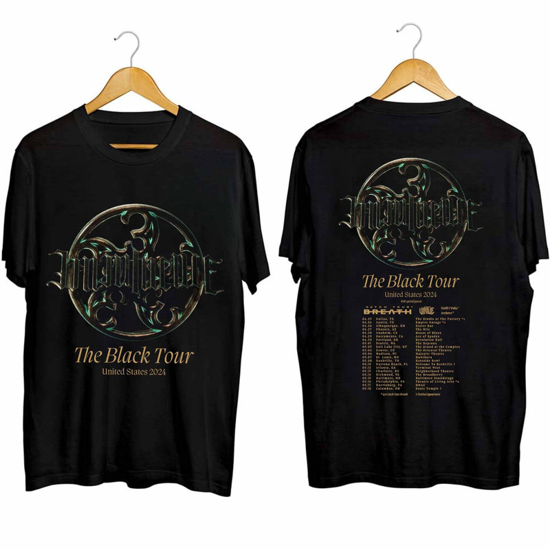 Imminence The Black Tour 2024 Shirt, Imminence Band Fan Shirt, Imminence 2024 Concert Shirt, The Black 2024 Concert Shirt 3.jpg