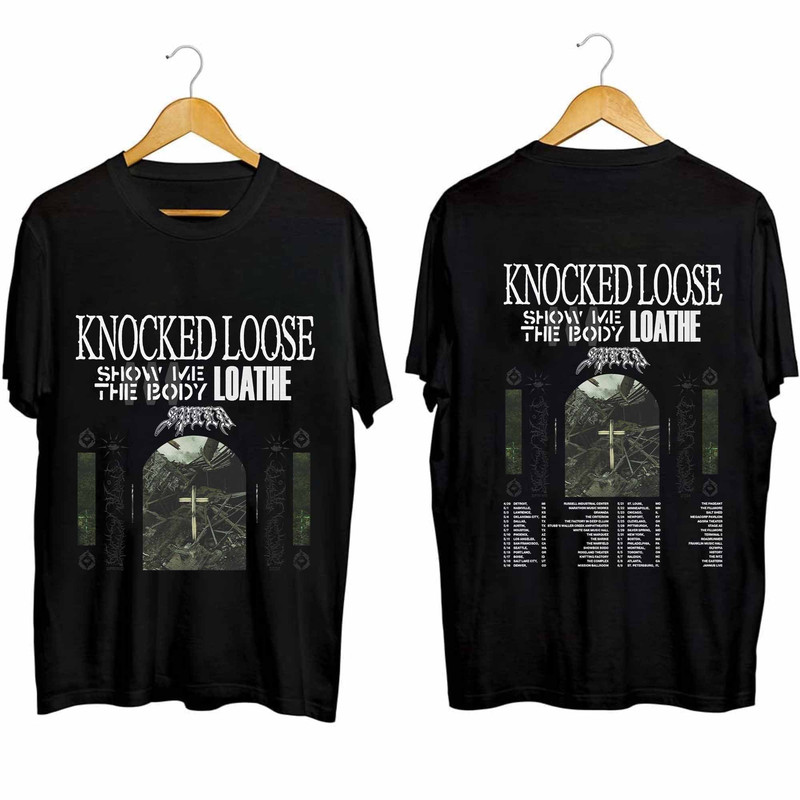 Knocked Loose 2024 Tour Shirt, Knocked Loose 2024 Concert Shirt, Knocked Loose Band Fan Shirt, Knocked Loose Tee 1.jpg