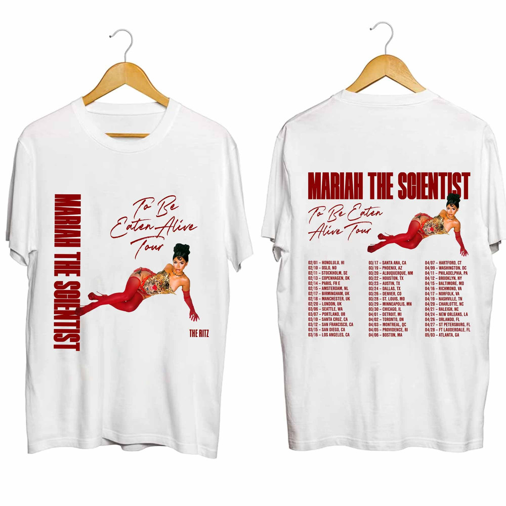 Mariah The Scientist - To Be Eaten Alive Tour 2024 Shirt, Mariah The Scientist Fan Shirt, Mariah The Scientist 2024 Concert Shirt.jpg
