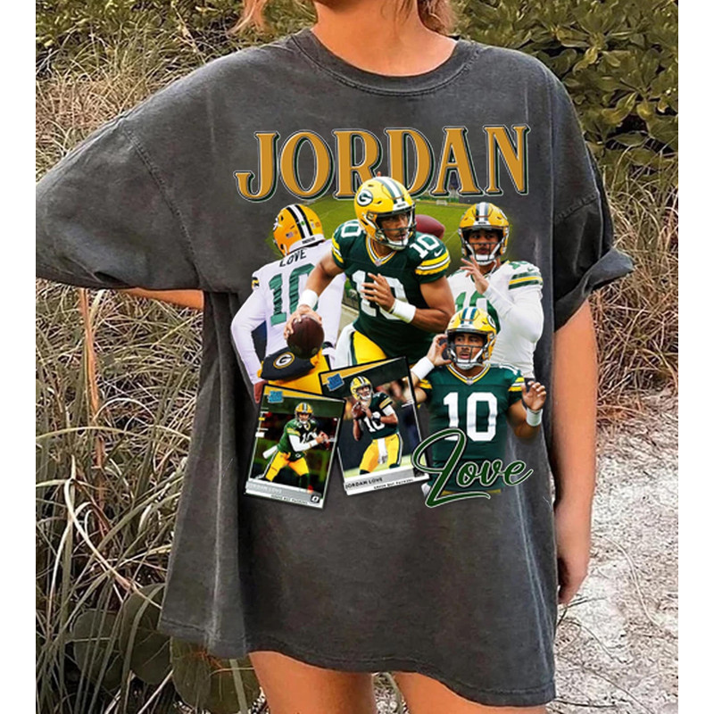 Vintage Jordan Love Shirt,Football shirt,Packers Football Bootleg Shirt,Vintage Sport Tee,All You Need is Love Sweatshirt,Gift For Her.jpg