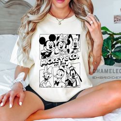comfort colors vintage mickey & co est 1928 shirt, vintage disneyland shirt, 30