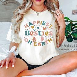 vintage happitest bestie on earth comfort colors shirt, vintage disneyland shirt, 237