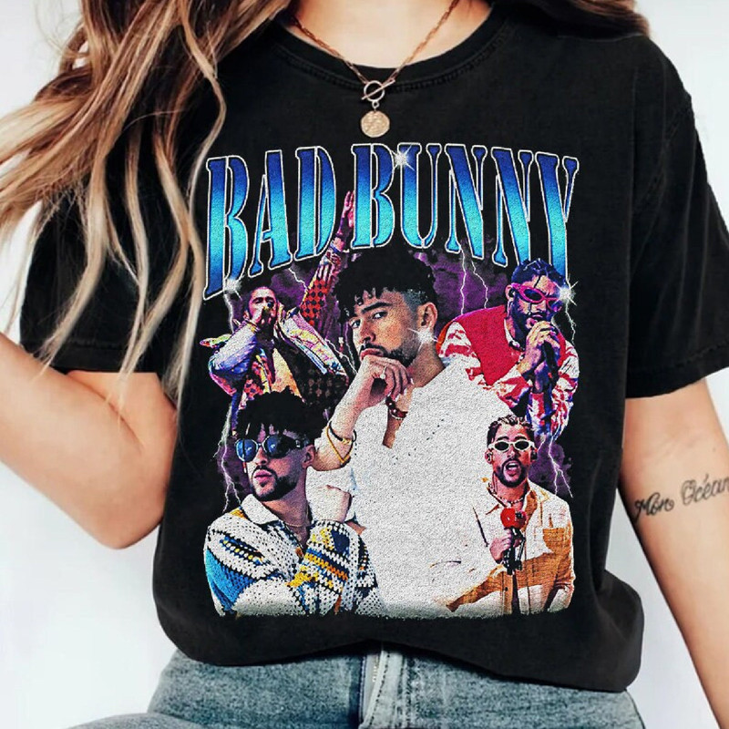 Limited BAD BUNNY Shirt Vintage 90s Grapic Tee Unisex Bad Bunny Un Verano Tshirt Bootleg horror Bad Bunny Sweatshirt.jpg