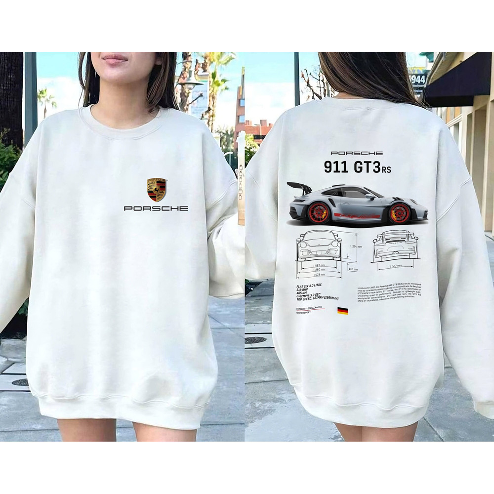 Porsche 911 GT3 RS Aesthetic Tshirt, Porsche 911 GT3 RS 2 side Tshirt, Porsche Shirt, Trending Sweatshirt, Hoodie, Gift For Fan Unisex Shirt.jpg