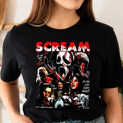 retro scream shirt-retro scream movie shirt,scream movie sweatshirt, 128