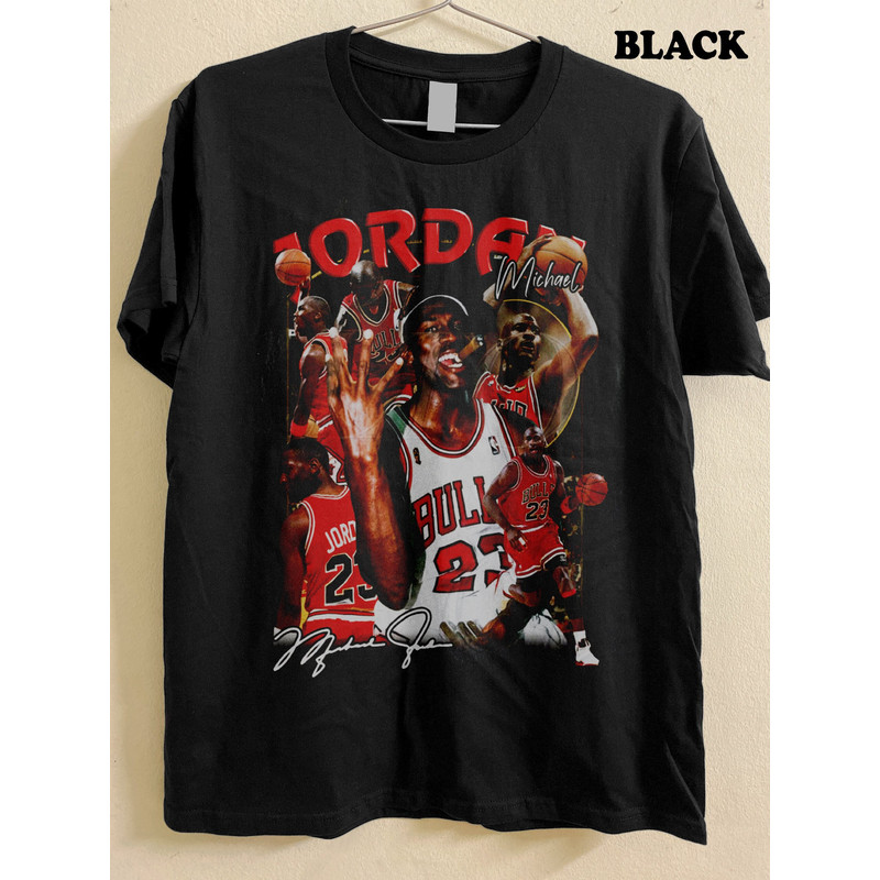 Vintage 90s Basketball Bootleg Style T-Shirt Michael Jordan Graphic Tee Retro Basketball Shirt Unisex Oversized Washed Shirt Gift.jpg