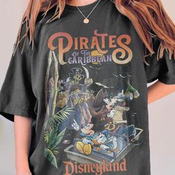 vintage pirates of the caribbean shirt, mickey pirates shirt, 216