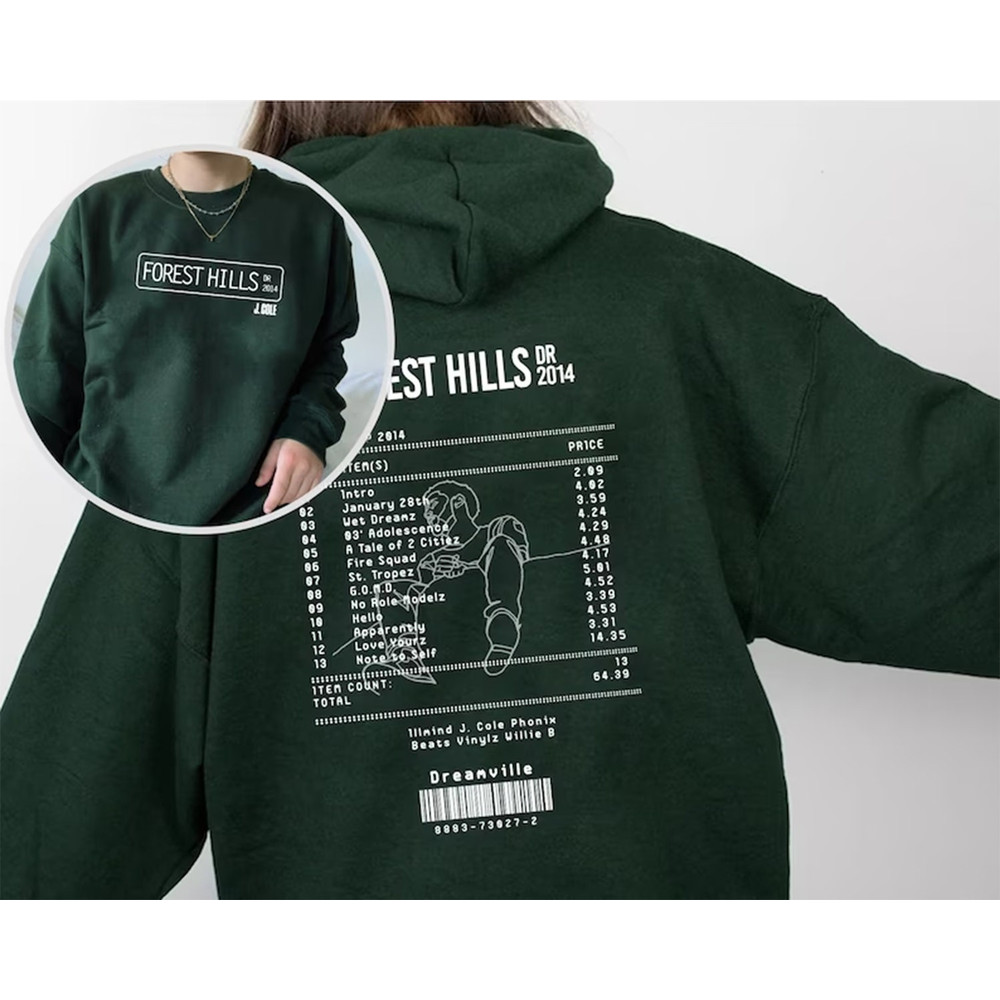 2014 forest hills drive tracklist J cole Shirt, J cole Sweatshirt.jpg