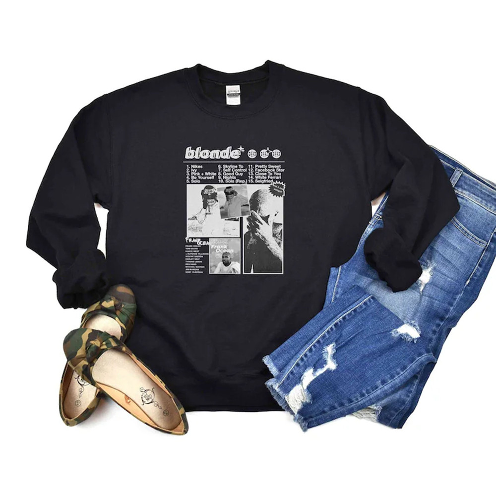 Blond Sweatshirt, Frank Ocean Blond Album Sweatshirt, Ocean Blond Sweatshirt, 90s Sweatshirt, Music Hoodie 1.jpg