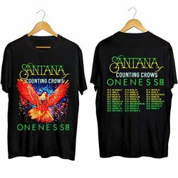 carlos santana and counting crows shirt, the oneness tour 2024 shirt, carlos santana fan shirt, carlos santana 2024 conc